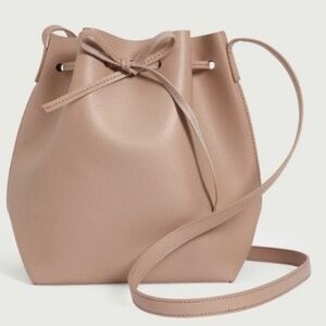 NWT AVA + KAYLA Vegan Leather Bucket Bag IN Rose Pink
